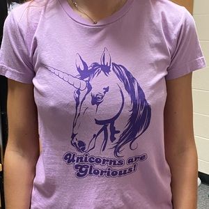 Vintage unicorn baby tee